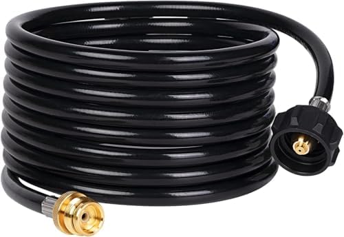 18ft Propane Hose 1lb-20lb, Converts 1lb Appliances to 5-40lb
