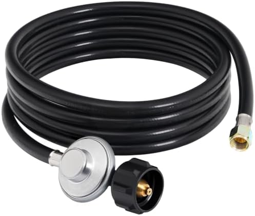12 FT Propane Regulator with Hose, 3/8" Female Flare