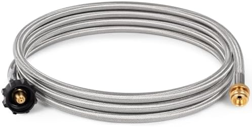 12FT Propane Tank Hose Adapter Stainless Steel Braided