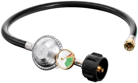 2FT Propane Regulator with Hose and Gauge