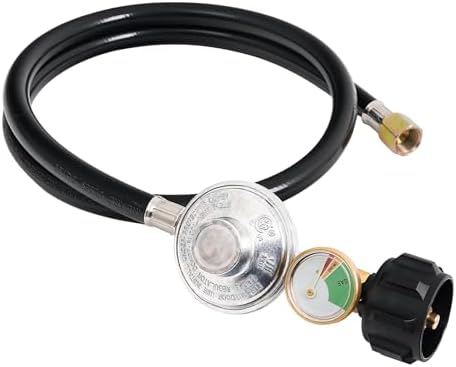 3.5FT Propane Regulator with Hose and Gauge