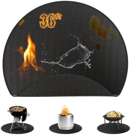 36'' Fire Pit Mat for Solo Stove Bonfire, Under Grill Mat