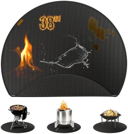 38'' Fire Pit Mat for Solo Stove Bonfire, Under Grill Mat
