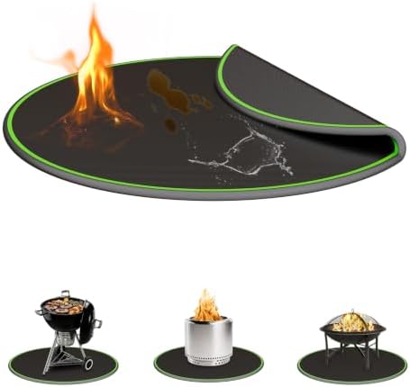38inch 6mm Fire Pit Mat with Insulation Cotton