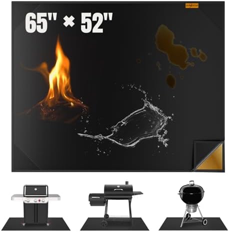 65x52 Inch Under Grill Mats for Outdoor Grill for Protection