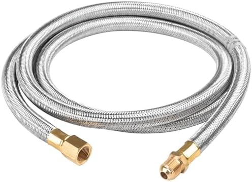 6FT Propane Hose Extension, 3/8" Female x Male Flare Gas Hose