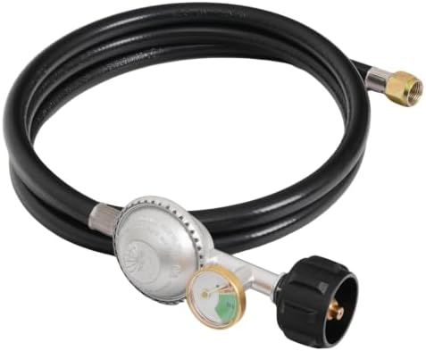 6FT Propane Regulator with Hose and Gauge