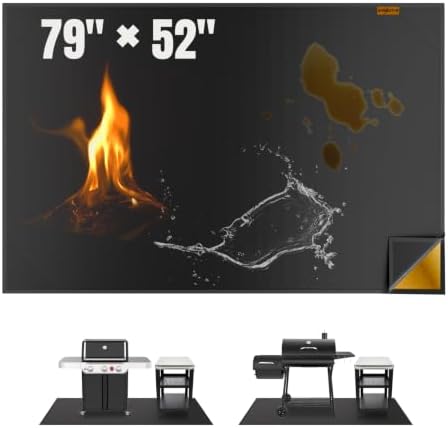 79x52 Inch Under Grill Mats for Outdoor Grill for Protection