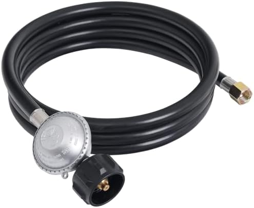 8 FT Propane Regulator with Hose, 3/8" Female Flare