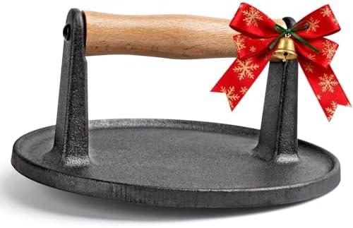 Cast Iron Burger Press 7"