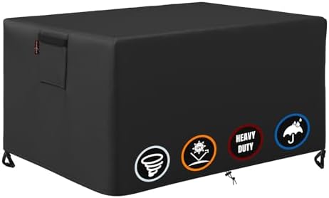 Fire Pit Cover Rectangular for 40-44 Inch Fire Pit Table