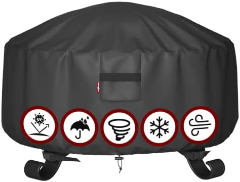 Fire Pit Cover Round 48 In, Outdoor Fire Pit Cover for 44-48