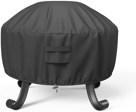 Fire Pit Cover Round, Fits for 32-36 Inch Fire Pit Table