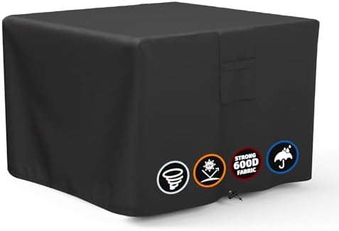 Fire Pit Cover Square, Fits for 28-30 Inch Fire Pit Table