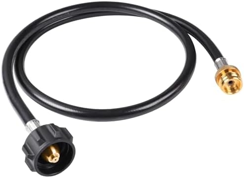 Propane Adapter Hose 4ft, 1lb-20lb for Coleman, Weber