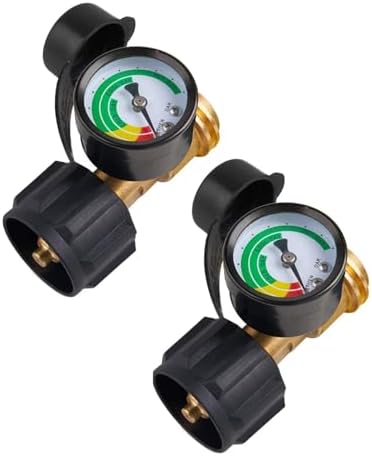 Propane Tank Gauge Level Indicator with Leak Detector 2 Pack