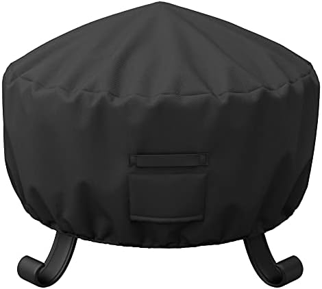 Round Fire Pit Cover, Fits for 40-44'' Wood Burning Firepit