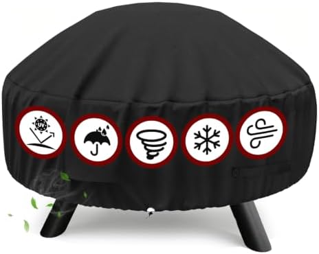 Round Fire Pit Cover for 22-32 Inch Fire Pit
