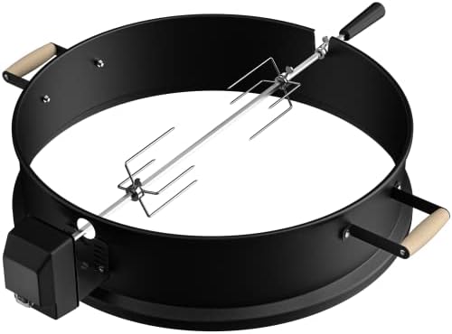 Upgraded Steel Weber Kettle Rotisserie Ring Kit Barbecue Tool